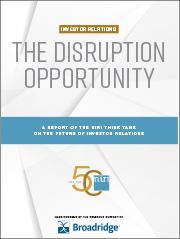 The Disruption Opportunity Report